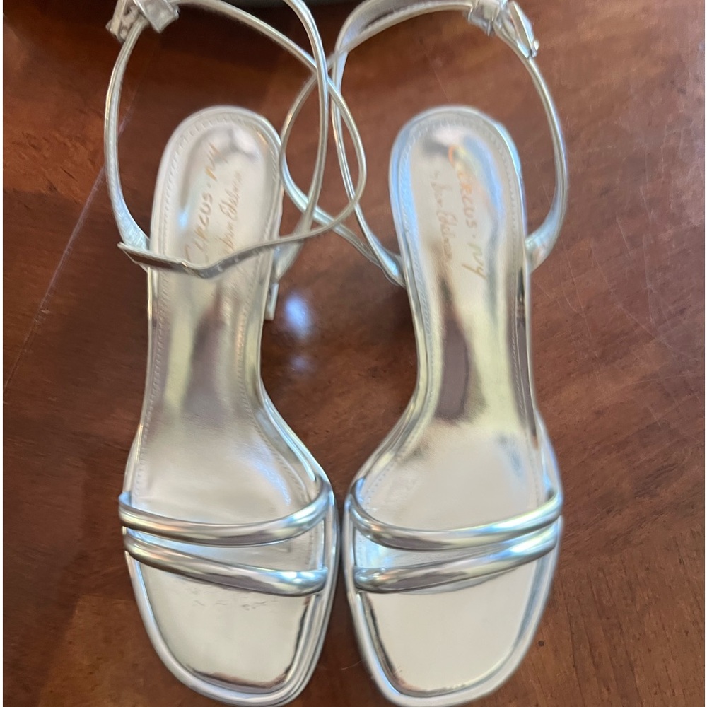 Circus NY silver heels